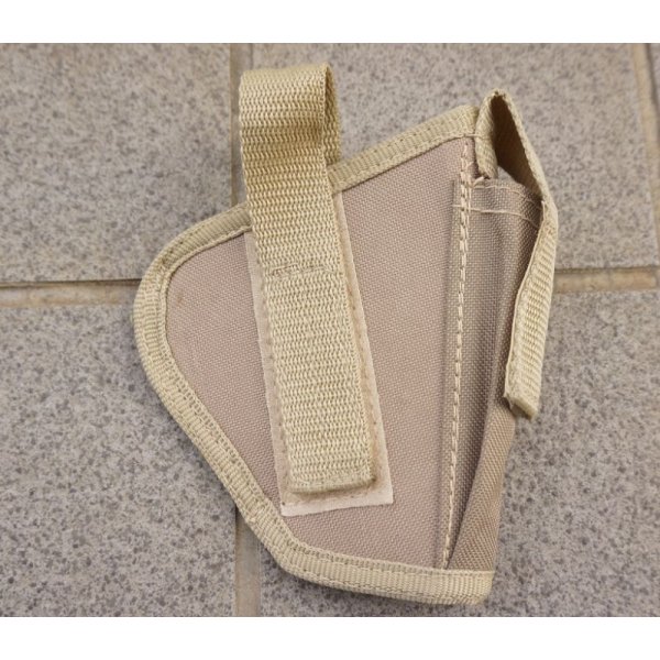 画像1: ベルギー軍放出メーカー不明ヒップホルスターCT(コヨーテタン)