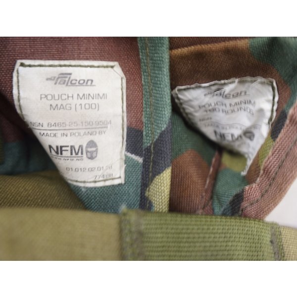画像3: ベルギー軍ジグソー迷彩MOLLE FN MINIMI 100連マガジンポーチ