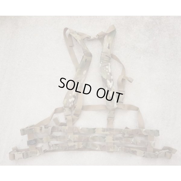 画像1: 米軍放出HIGH GROUND GEAR製チェストリグ コヨーテ・マルチカム迷彩リバーシブル新品