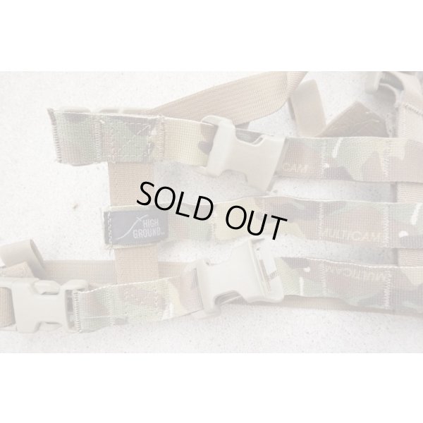 画像4: 米軍放出HIGH GROUND GEAR製チェストリグ コヨーテ・マルチカム迷彩リバーシブル新品