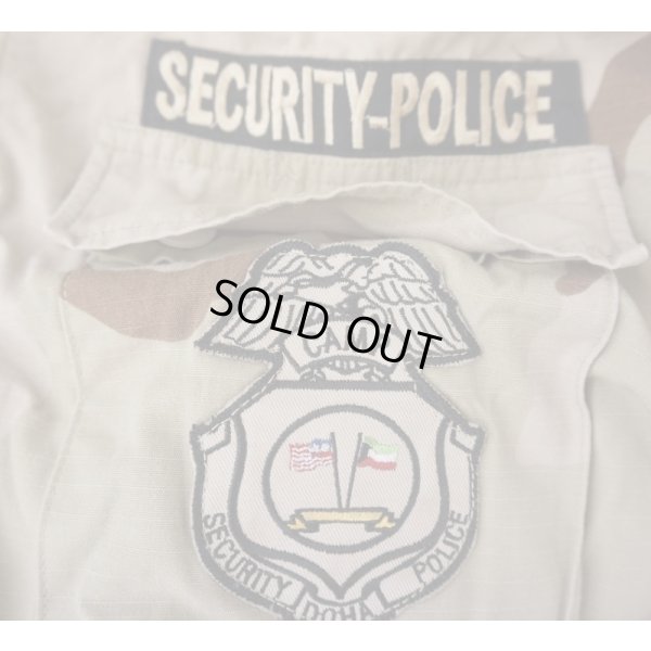 画像4: 米軍基地民間警備員DCU（3Cデザート迷彩BDU）ジャケットX-LARGE-LONGキャンプ・ドーハパッチ付き