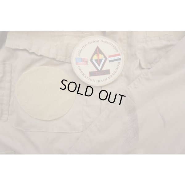 画像4: 米軍ABDUエアクルージャケット タンMEDIUM-LONGイラク戦争JIEDD-Oパッチ付きベルクロ付き