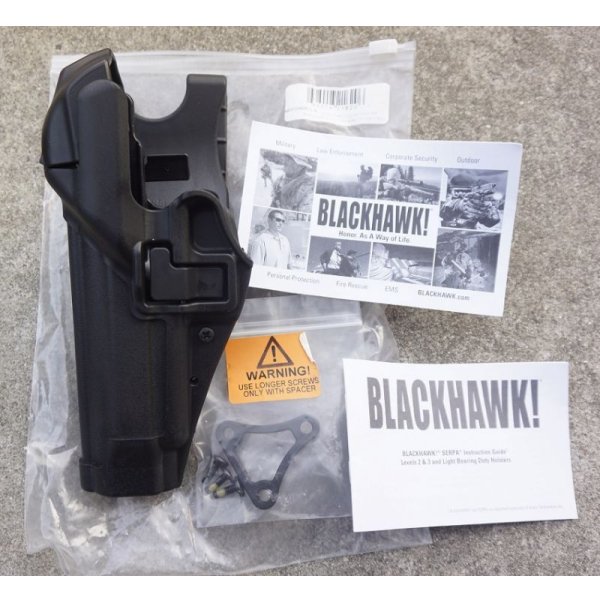 画像1: ブラックホークSERPA LEVEL3ヒップホルスター黒ベレッタM92&M96用 新品