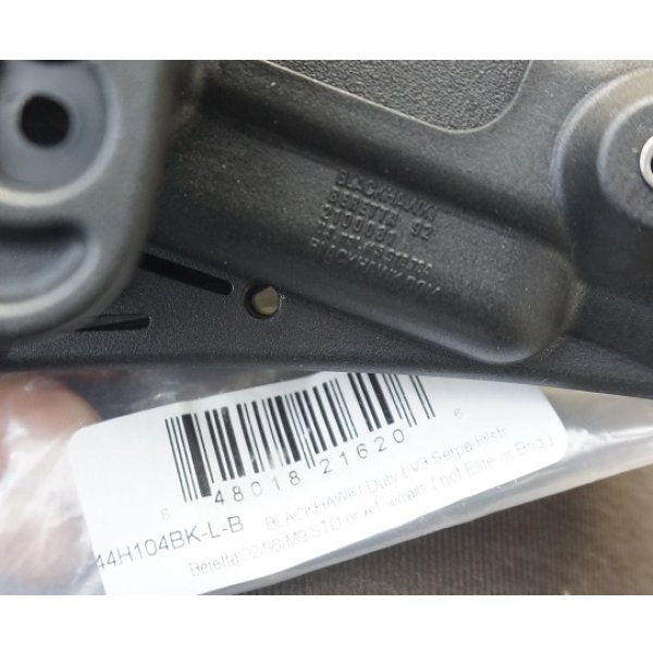画像3: ブラックホークSERPA LEVEL3ヒップホルスター黒ベレッタM92&M96用 新品