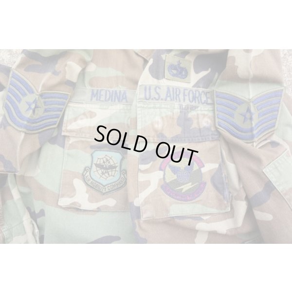 画像4: 米軍ウッドランドBDUジャケットMEDIUM-REGULAR第723航空機動中隊パッチ付