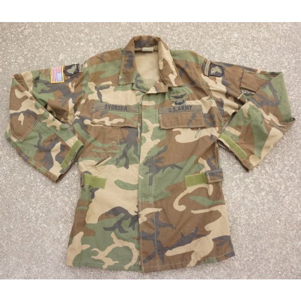 画像1: 米軍ウッドランドABDUエアクルージャケット後期型MEDIUM-LONG第101空挺師団エアクルーパッチ付