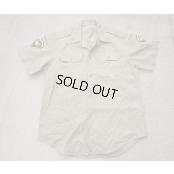 画像1: 米軍ベトナム戦争 米陸軍 夏季制服チノシャツMEDIUM 5等特技兵階級章付き