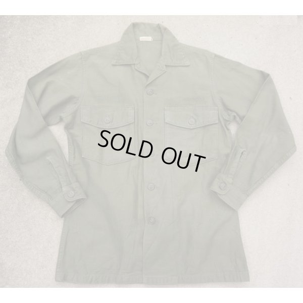 画像1: 米軍ベトナム戦争OG-107ユーティリティシャツ3rdタイプ サイズ14 1/2 X 31