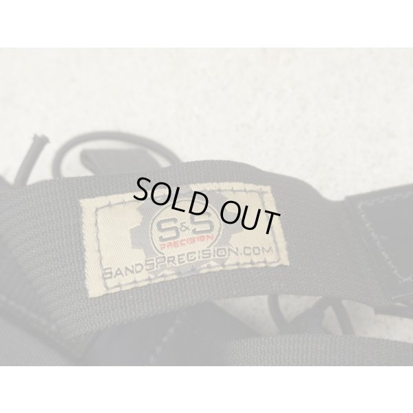 画像3: S&Sプレートフレーム用ダブルオープントップマガジンポーチ黒