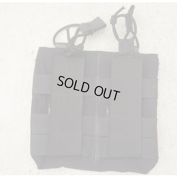 画像2: S&Sプレートフレーム用ダブルオープントップマガジンポーチ黒