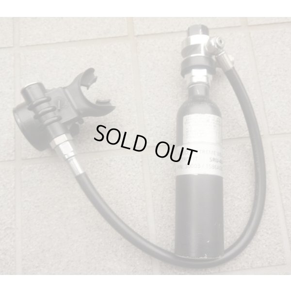 画像1: 米軍USダイバーズSRU-40A/P酸素ボンベ