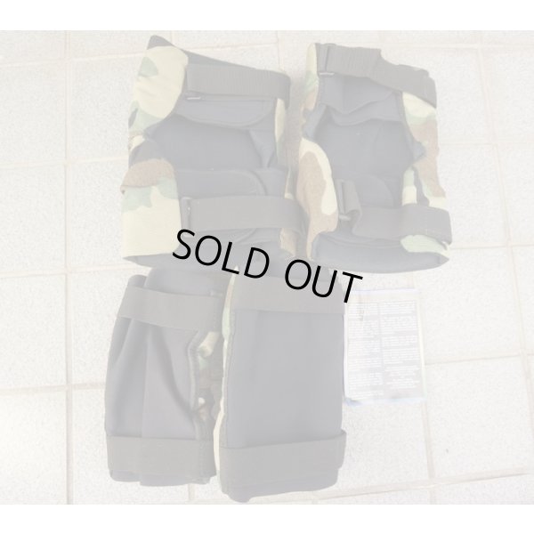 画像2: 米軍Bijan's製ニーパッド・エルボーパッド ウッドランド迷彩 新品