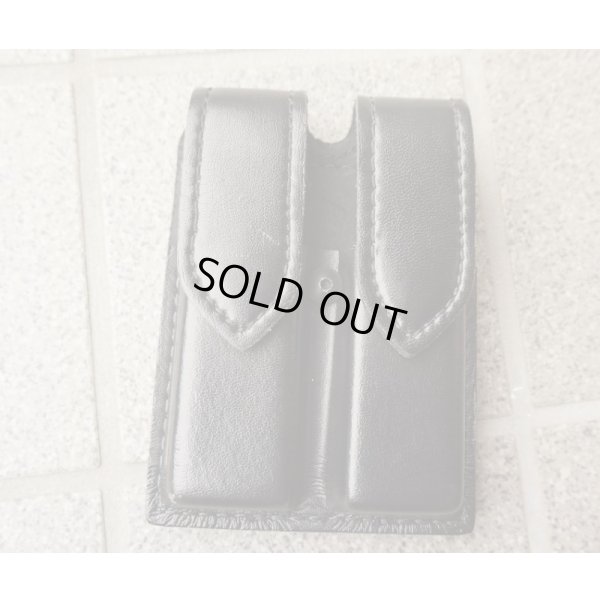 画像1: 米法執行機関放出サファリランド77デューティダブルピストルマガジンポーチ コルトガバメント用