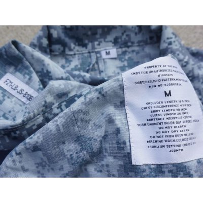 画像7: シンガポール軍 空軍デジタル迷彩 上下帽子セット新品