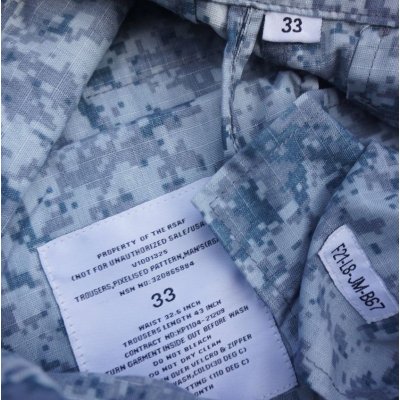 画像6: シンガポール軍 空軍デジタル迷彩 上下帽子セット新品