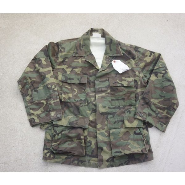 画像1: 韓国製輸出用?シンガポール軍リーフ迷彩ジャケットSMALL