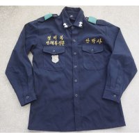 韓国製テーラーメイド警察制服シャツ サンプル品