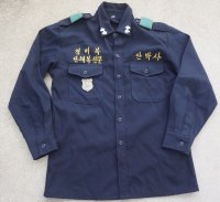 韓国製テーラーメイド警察制服シャツ サンプル品