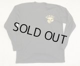 韓国軍 海軍海兵隊Tシャツ降下章刺繍入り黒