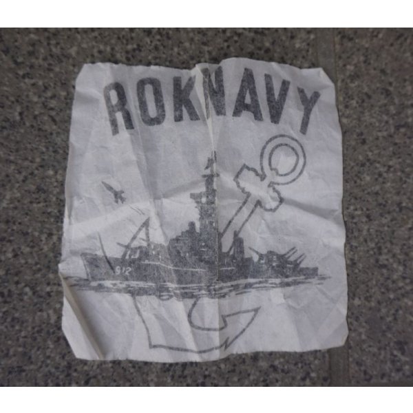 画像2: 韓国軍 海軍 胸ポケット用アイロンプリント転写ステンシルシート