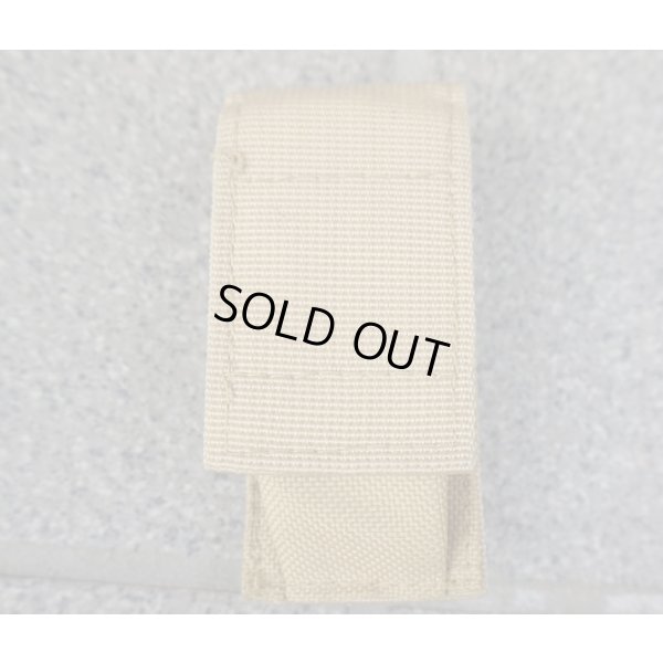 画像1: 英軍放出メーカー不明ツールナイフポーチ?タン色