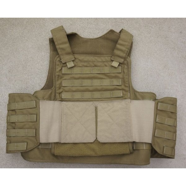 画像1: 米軍放出サファリランド製ボディアーマー カーキLARGE-LONG(米海軍特殊部隊使用タイプ)