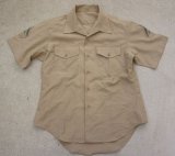 米軍 米海兵隊 夏季制服チノシャツ サイズ17一等兵階級章付き