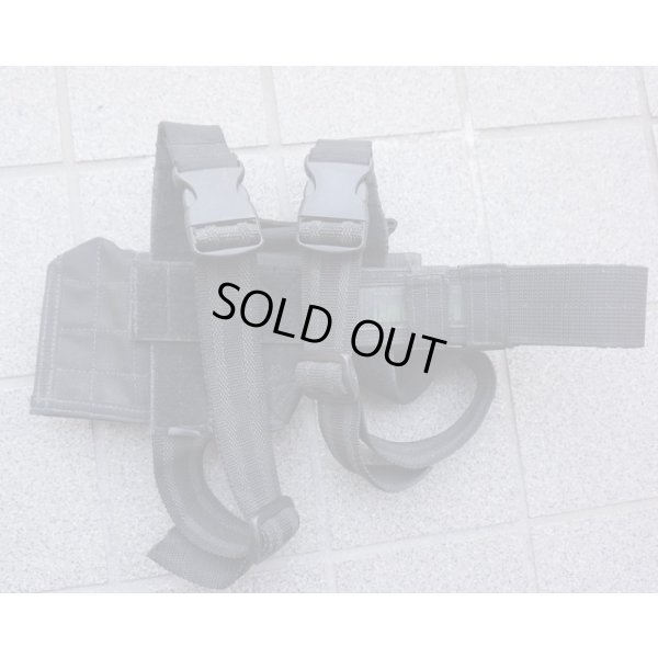 画像2: 米軍放出ブラックホークOMEGAレッグホルスターH&K mk23ソーコムピストル用 黒