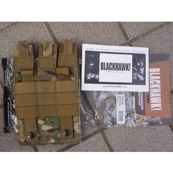 画像3: ブラックホークSTRIKEトリプルMP5マガジンポーチMULTICAM迷彩 新品