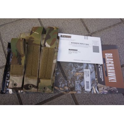 画像2: ブラックホークSTRIKEトリプルMP5マガジンポーチMULTICAM迷彩 新品