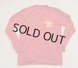 韓国軍 海軍海兵隊Tシャツ刺繍入り赤