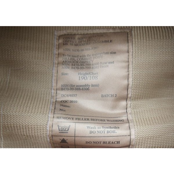 画像3: 英軍オスプレイmk3ボディアーマーカバーDDPM迷彩190/108