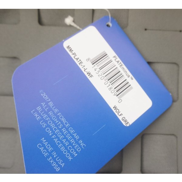 画像4: ブルーフォースギア プレートマイナス ウルフグレーLARGE新品