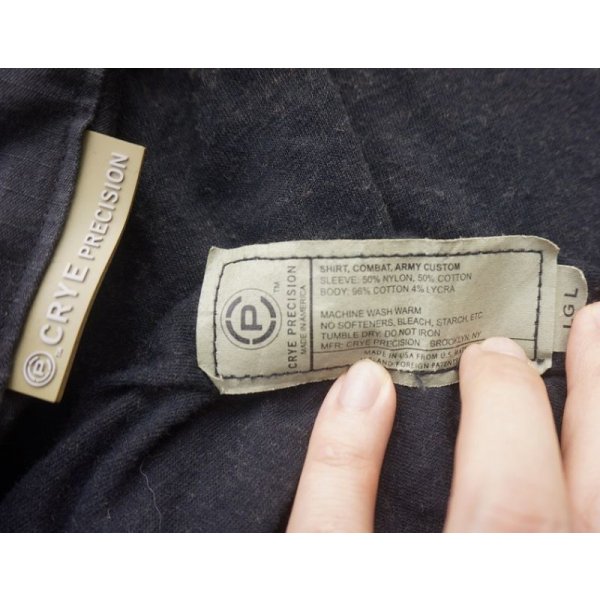 画像3: 米法執行機関放出? Crye Gen2 Army Customコンバットシャツ黒LARGE-LONG