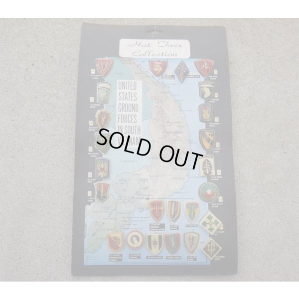 画像1: 米軍ベトナム戦争派遣部隊ピンバッジ24個セット新品