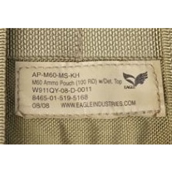 画像5: 米軍イーグルSFLCS M60ポーチ カーキ新品