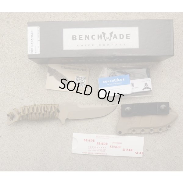 画像1: 米軍放出ベンチメイド375SNフィックスドアダマス コンバットナイフ タン新品