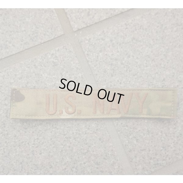 画像1: 米軍 米海軍ローカルメイド? MULTICAM迷彩U.S. NAVYテープ