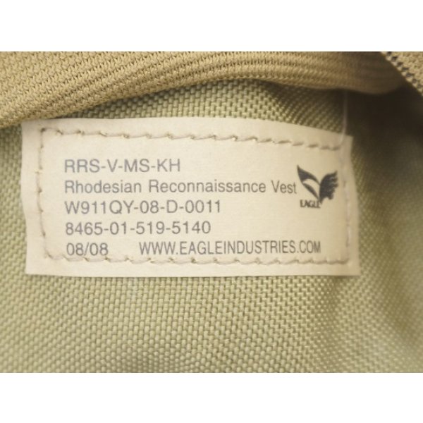 画像4: 米軍イーグルSFLCSローデシアンリーコンベスト(RRV)カーキ新品