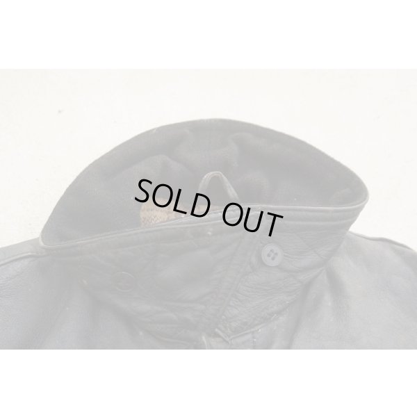 画像5: フランス消防士革製ジャケット襟章付き