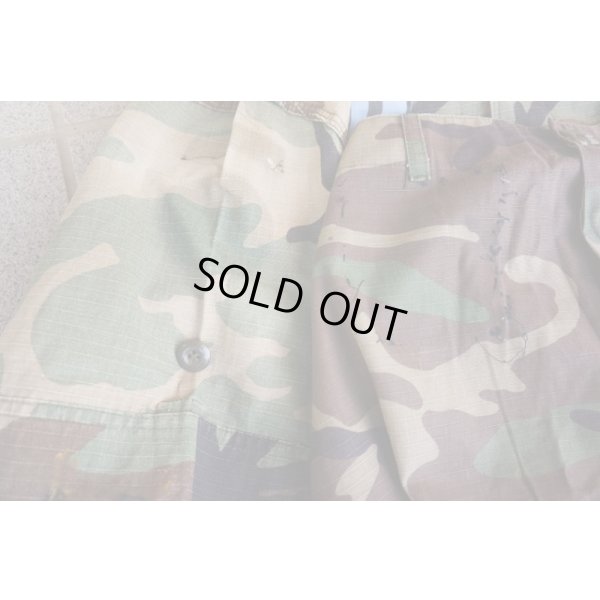 画像6: ペルー軍 陸軍特殊部隊ウッドランド迷彩BDU上下セットLARGE