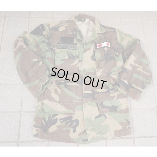 画像1: ペルー軍 陸軍特殊部隊カスタム ウッドランド迷彩BDUジャケットMEDIUM