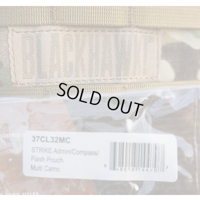 画像3: ブラックホークSTRIKEフラッシュライトポーチ付きアドミンポーチMULTICAM迷彩 新品