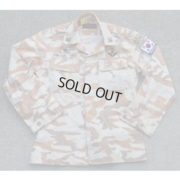 画像1: 韓国軍ザイトン部隊デザート迷彩ジャケット歩兵科軍曹パッチ付き