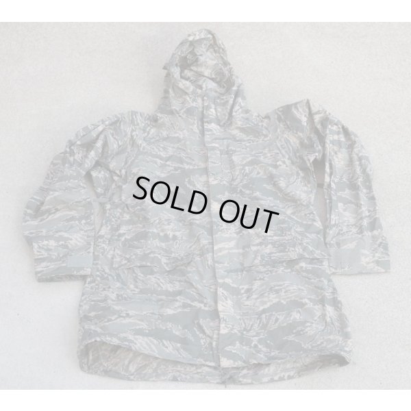 画像1: 米軍 米空軍レインパーカー デジタルタイガー迷彩(ABU迷彩)SMALL