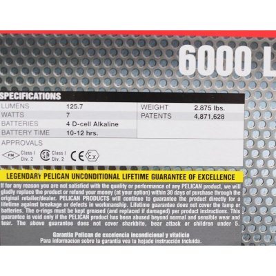 画像7: ペリカン6000レーザープロ スキューバダイビング用フラッシュライト黒 新品