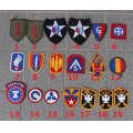 米軍 米陸軍フルカラー部隊章メロウエッジタイプ各種