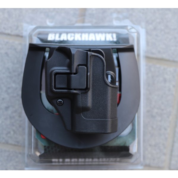 画像1: ブラックホークSERPA CQCヒップホルスター黒グロック26・グロック27・グロック33用 新品