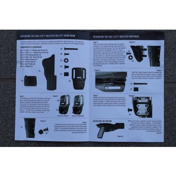 画像4: タクティカルソリューションズPAC-LITEヒップホルスター スタームルガーMKシリーズ用 新品
