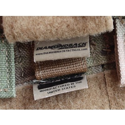 画像6: ダイヤモンドバック トリプルピストルマガジンポーチMULTICAM迷彩 新品